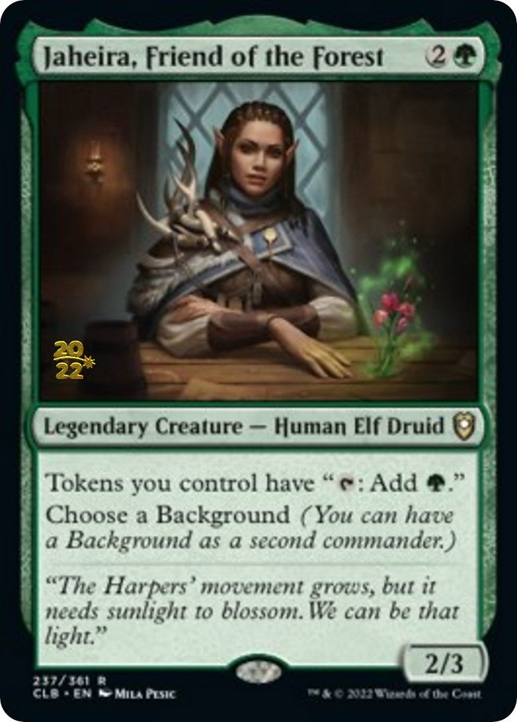 Image for Jaheira, Friend of the Forest (237) [Prerelease Cards] - Magic: The Gathering