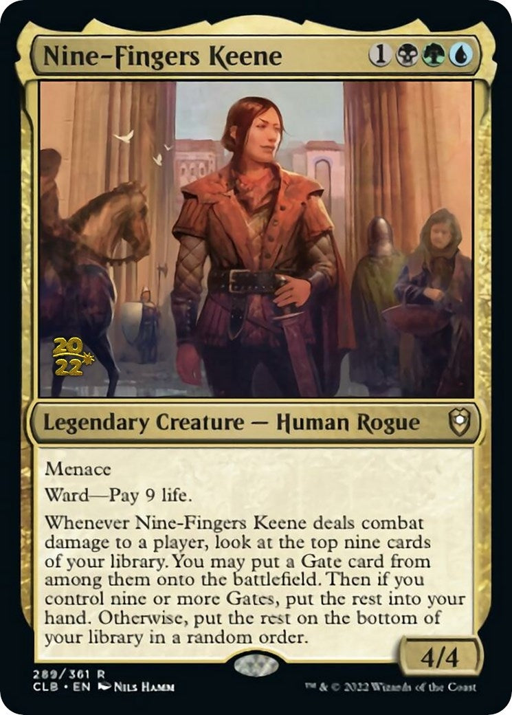 Image for Nine-Fingers Keene (289) [Prerelease Cards] - Magic: The Gathering