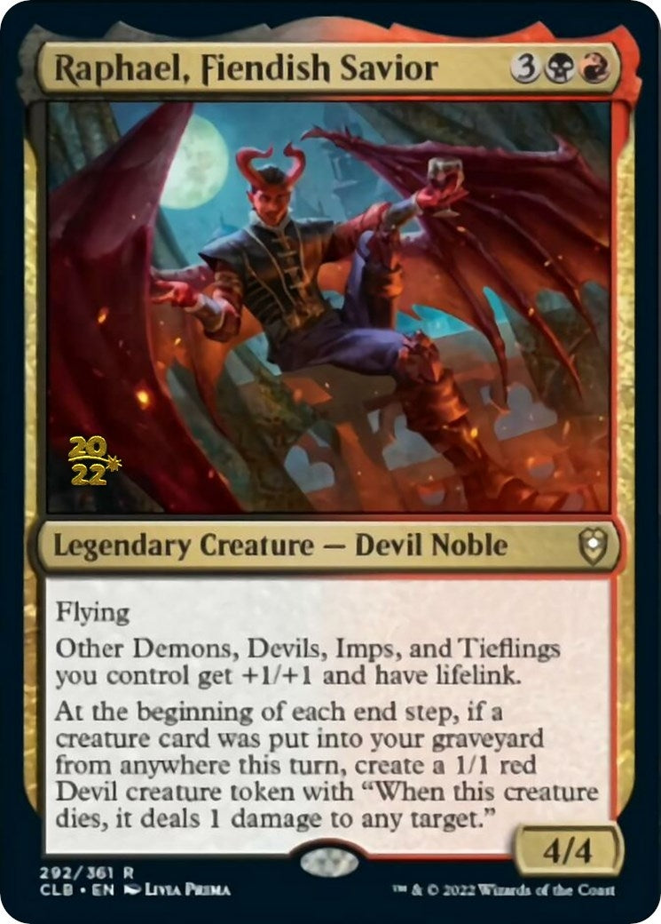 Image for Raphael, Fiendish Savior (292) [Prerelease Cards] - Magic: The Gathering