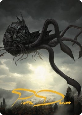 Image for Nautiloid Ship Art Card (Gold-Stamped Signature) (80) [Commander Legends: Battle for Baldur's Gate] - Magic: The Gathering