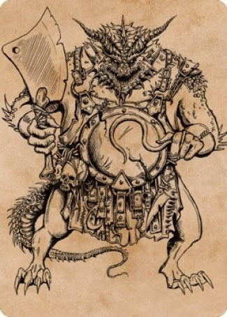 Image for Thrakkus the Butcher Art Card (77) [Commander Legends: Battle for Baldur's Gate] - Magic: The Gathering