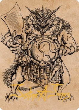 Image for Thrakkus the Butcher Art Card (Gold-Stamped Signature) (77) [Commander Legends: Battle for Baldur's Gate] - Magic: The Gathering