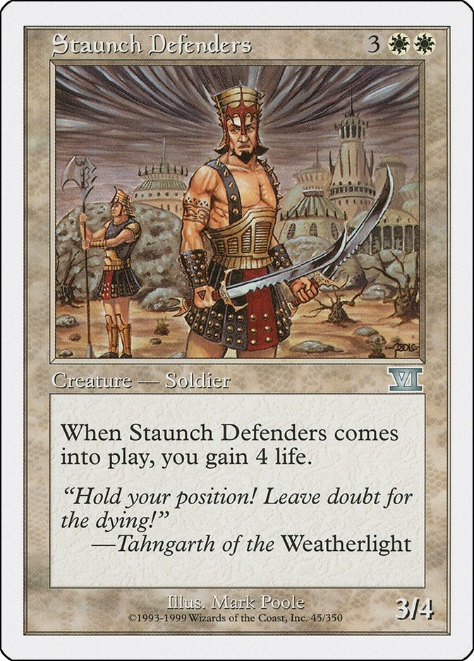 Image for Staunch Defenders (45) [Classic Sixth Edition] - Magic: The Gathering