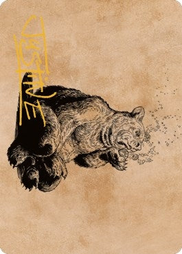 Image for Wilson, Refined Grizzly Art Card (Gold-Stamped Signature) (60) [Commander Legends: Battle for Baldur's Gate] - Magic: The Gathering