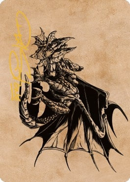 Image for Ancient Copper Dragon Art Card (52/81) (Gold-Stamped Signature) (52) [Commander Legends: Battle for Baldur's Gate] - Magic: The Gathering