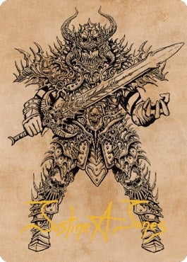 Image for Sarevok, Deathbringer Art Card (Gold-Stamped Signature) (50) [Commander Legends: Battle for Baldur's Gate] - Magic: The Gathering