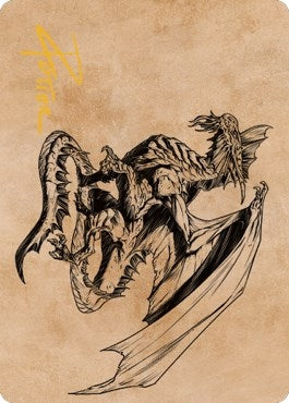 Image for Ancient Silver Dragon Art Card (47/81) (Gold-Stamped Signature) (47) [Commander Legends: Battle for Baldur's Gate] - Magic: The Gathering