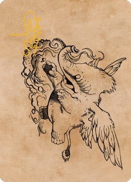 Image for Lulu, Loyal Hollyphant Art Card (Gold-Stamped Signature) (46) [Commander Legends: Battle for Baldur's Gate] - Magic: The Gathering