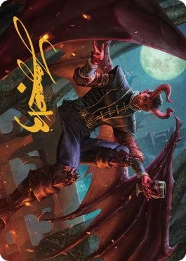 Image for Raphael, Fiendish Savior Art Card (40/81) (Gold-Stamped Signature) (40) [Commander Legends: Battle for Baldur's Gate] - Magic: The Gathering