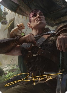 Image for Minsc & Boo, Timeless Heroes Art Card (38/81) (Gold-Stamped Signature) (38) [Commander Legends: Battle for Baldur's Gate] - Magic: The Gathering