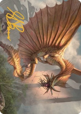 Image for Ancient Gold Dragon Art Card (28/81) (Gold-Stamped Signature) (28) [Commander Legends: Battle for Baldur's Gate] - Magic: The Gathering