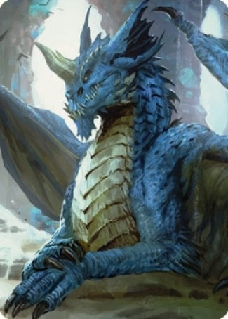 Image for Young Blue Dragon Art Card (27) [Commander Legends: Battle for Baldur's Gate] - Magic: The Gathering