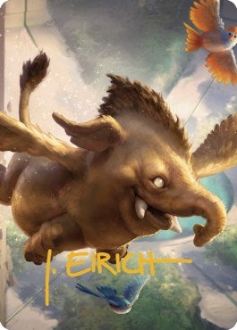 Image for Hollyphant Art Card (Gold-Stamped Signature) (18) [Commander Legends: Battle for Baldur's Gate] - Magic: The Gathering