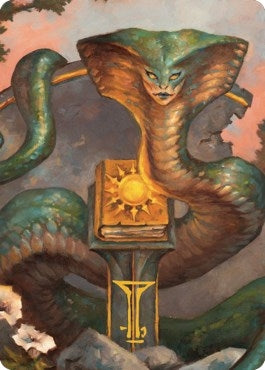 Image for Guardian Naga Art Card (Gold-Stamped Signature) (16) [Commander Legends: Battle for Baldur's Gate] - Magic: The Gathering