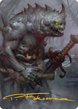 Image for Gray Slaad Art Card (Gold-Stamped Signature) (15) [Commander Legends: Battle for Baldur's Gate] - Magic: The Gathering