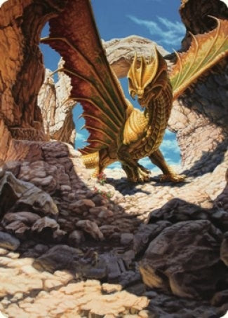 Ancient Brass Dragon Art Card (2/81) (2) [Art Series: Commander Legends: Battle for Baldur's Gate]