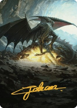 Image for Ancient Copper Dragon Art Card (4/81) (Gold-Stamped Signature) (4) [Commander Legends: Battle for Baldur's Gate] - Magic: The Gathering