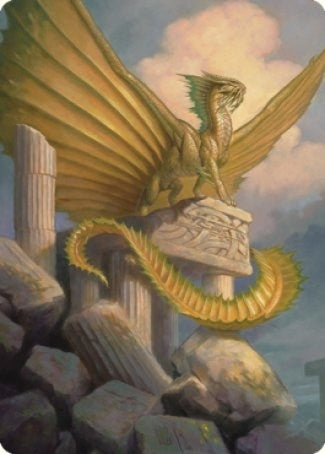 Image for Ancient Gold Dragon Art Card (5/81) (5) [Commander Legends: Battle for Baldur's Gate] - Magic: The Gathering