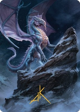 Image for Ancient Silver Dragon Art Card (6/81) (Gold-Stamped Signature) (6) [Commander Legends: Battle for Baldur's Gate] - Magic: The Gathering