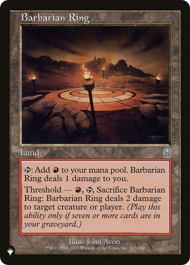 Barbarian Ring (313/350) [The List Reprints]