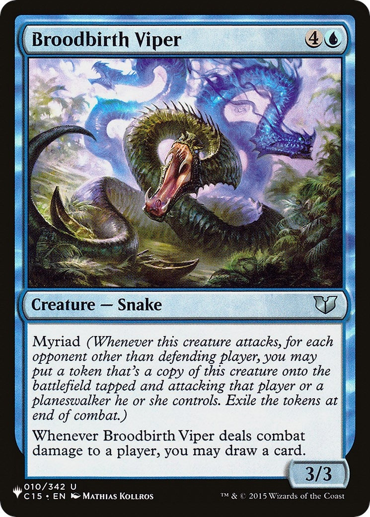 Image for Broodbirth Viper (010/342) [The List Reprints] - Magic: The Gathering
