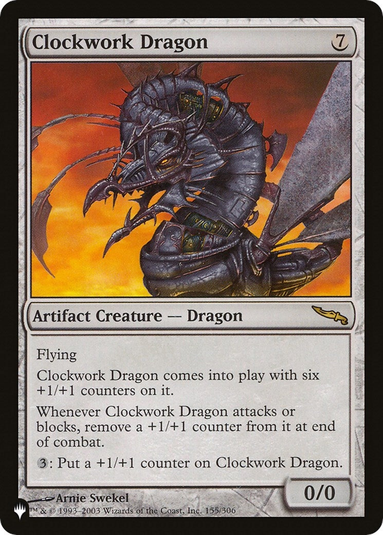 Image for Clockwork Dragon (155/306) [The List Reprints] - Magic: The Gathering