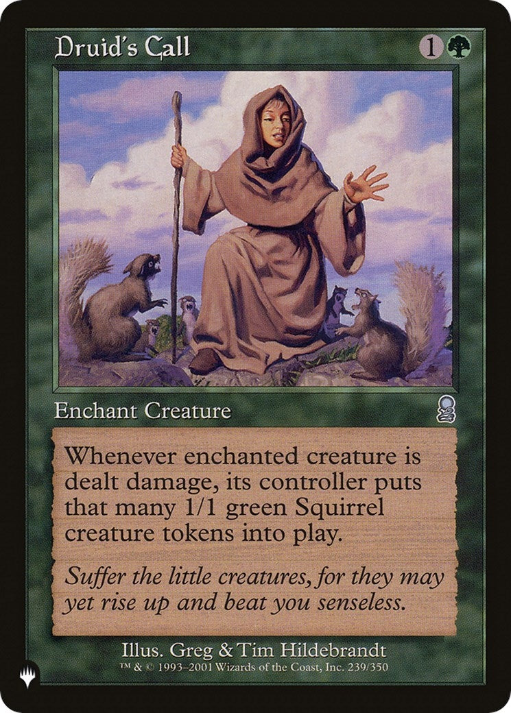 Image for Druid's Call (239/350) [The List Reprints] - Magic: The Gathering