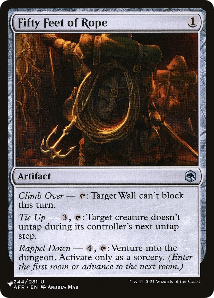 Image for Fifty Feet of Rope (244/281) [The List Reprints] - Magic: The Gathering