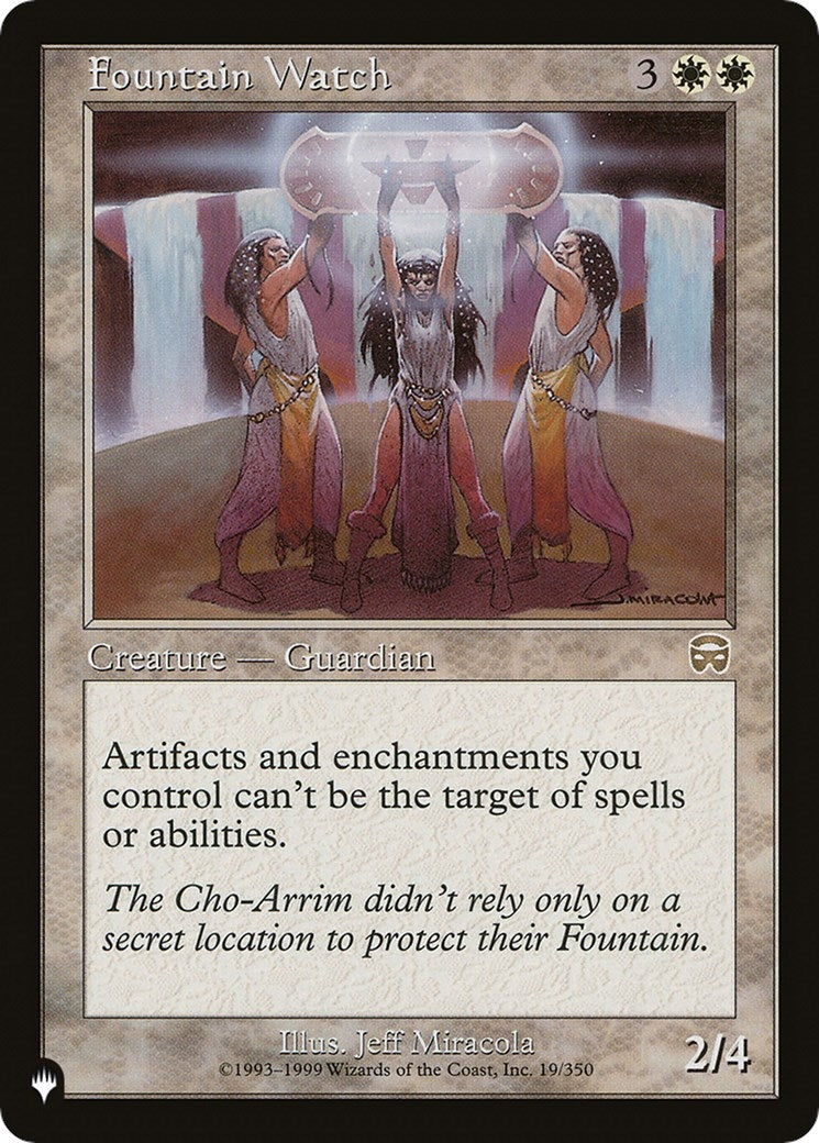Image for Fountain Watch (19/350) [The List Reprints] - Magic: The Gathering