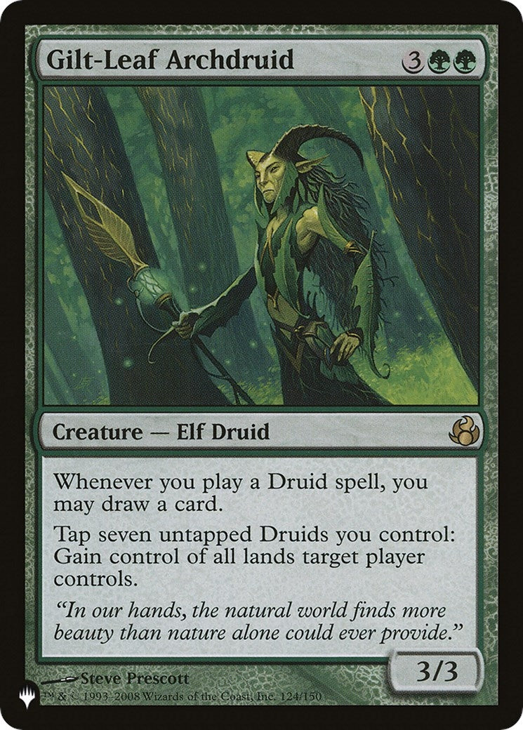 Image for Gilt-Leaf Archdruid (124/150) [The List Reprints] - Magic: The Gathering
