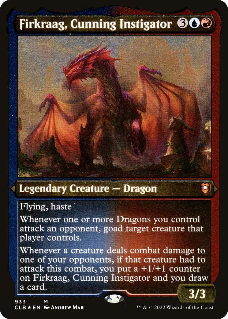 Image for Firkraag, Cunning Instigator (Display Commander) - Thick Stock (933) [Commander Legends: Battle for Baldur's Gate] - Magic: The Gathering