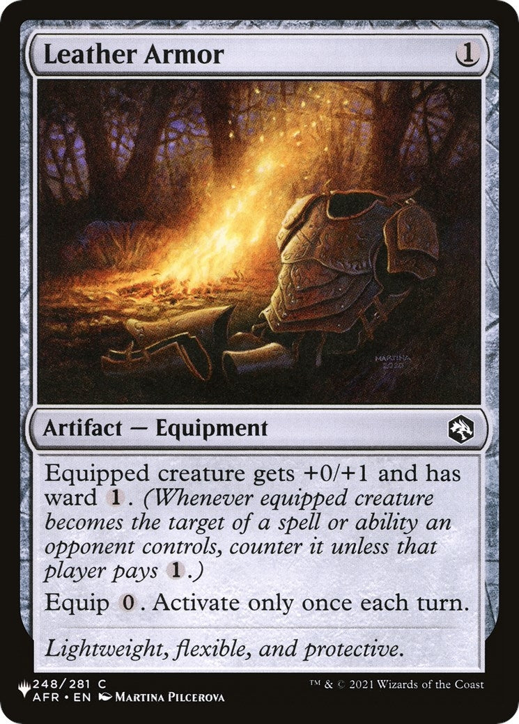 Image for Leather Armor (248/281) [The List Reprints] - Magic: The Gathering