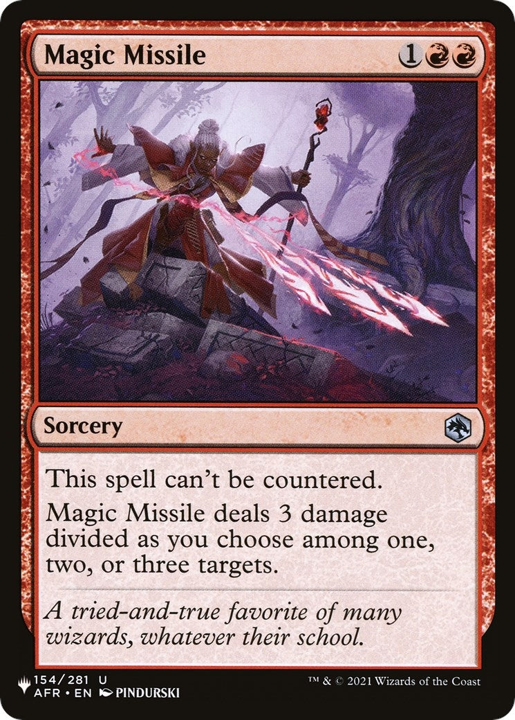 Image for Magic Missile (154/281) [The List Reprints] - Magic: The Gathering
