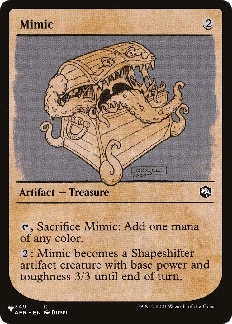 Image for Mimic (Showcase) (349/281) [The List Reprints] - Magic: The Gathering