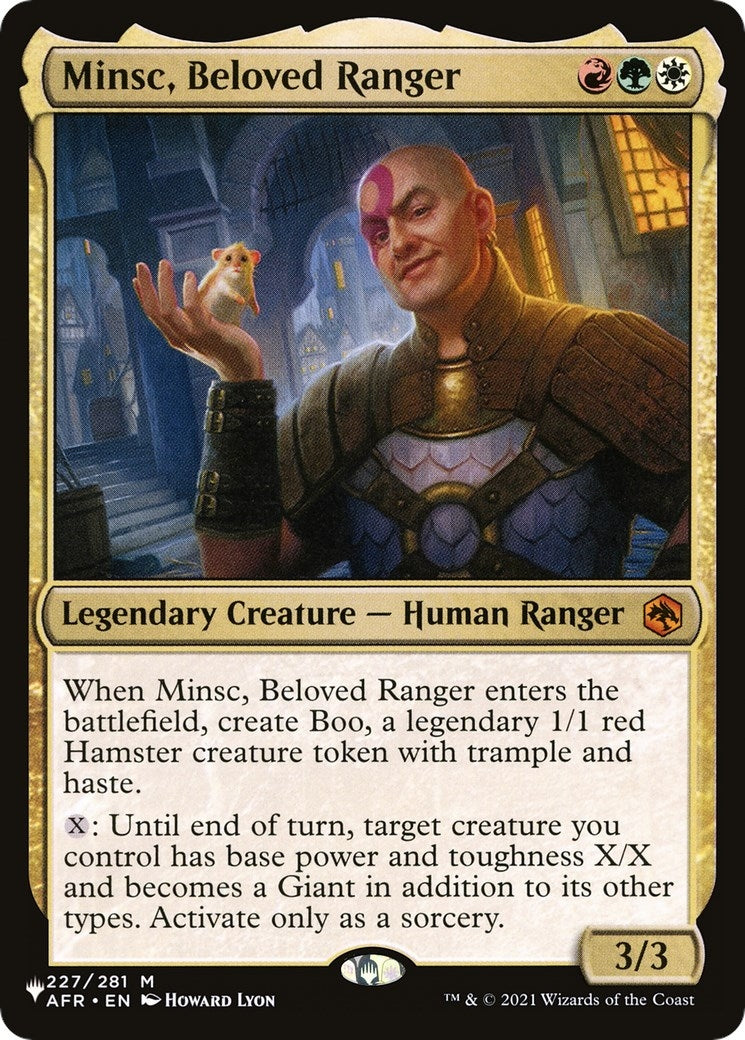 Image for Minsc, Beloved Ranger (227/281) [The List Reprints] - Magic: The Gathering