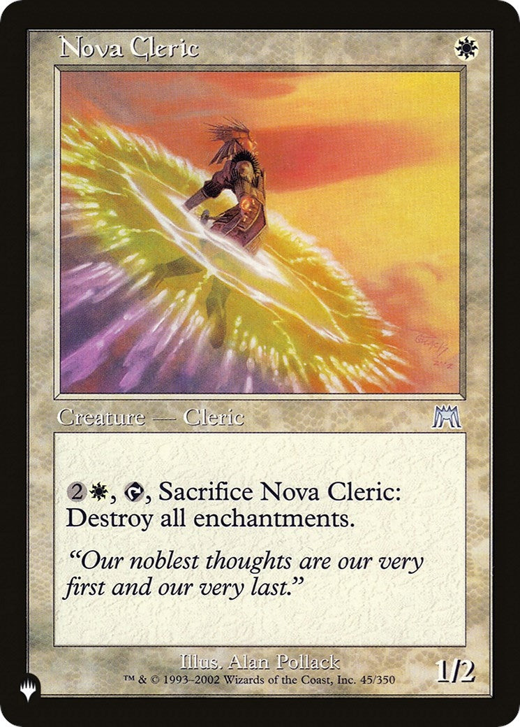 Image for Nova Cleric (45/350) [The List Reprints] - Magic: The Gathering
