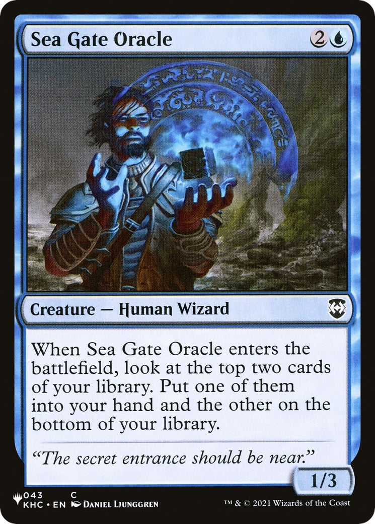 Image for Sea Gate Oracle (KHC) (043) [The List Reprints] - Magic: The Gathering