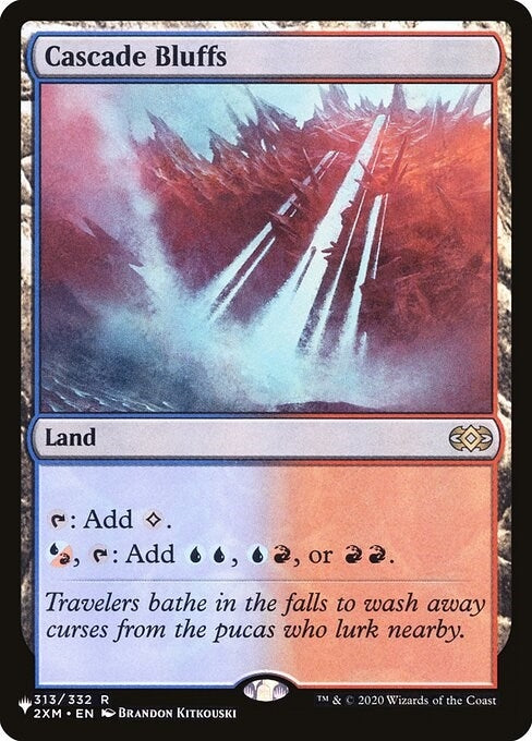 Image for Cascade Bluffs (313) [The List Reprints] - Magic: The Gathering