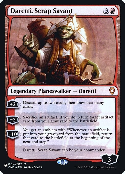 Image for Daretti, Scrap Savant (CM2) (4) [The List Reprints] - Magic: The Gathering