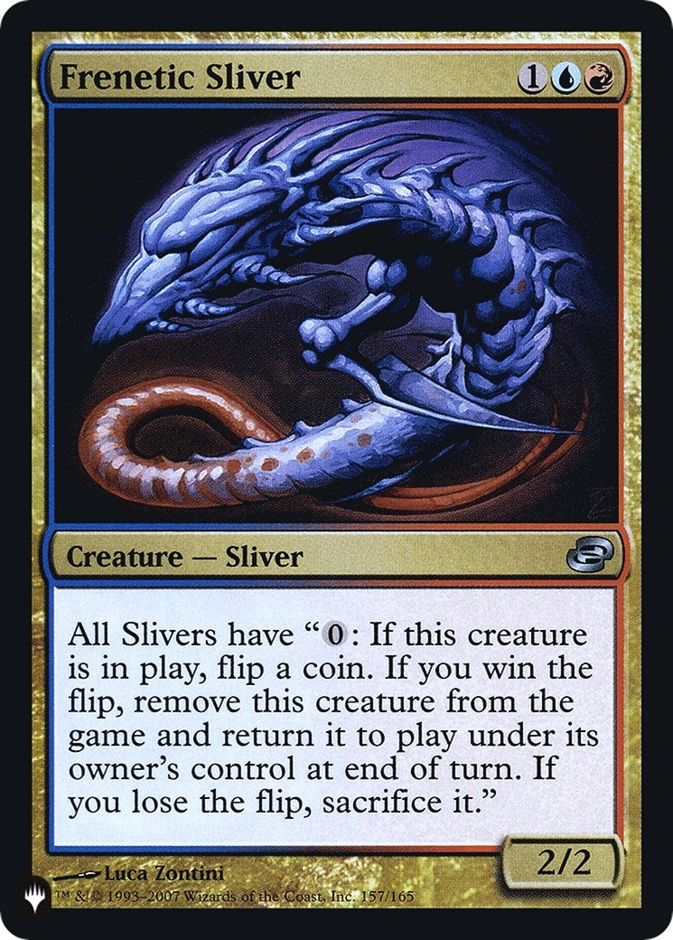 Image for Frenetic Sliver (157) [The List Reprints] - Magic: The Gathering
