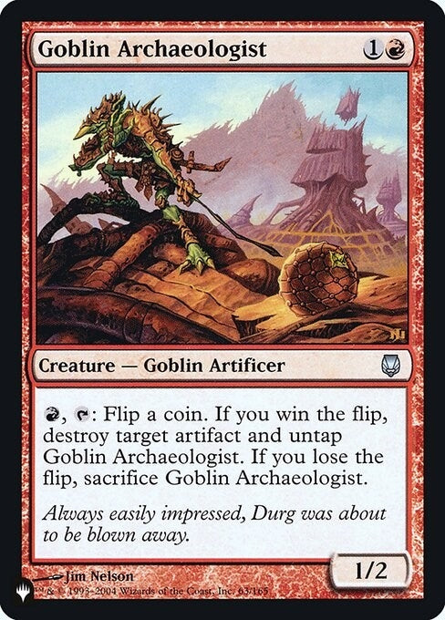 Image for Goblin Archaeologist (63) [The List Reprints] - Magic: The Gathering