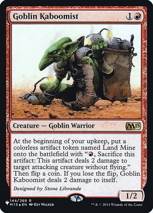 Image for Goblin Kaboomist (144) [The List Reprints] - Magic: The Gathering