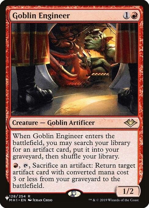Image for Goblin Engineer (128) [The List Reprints] - Magic: The Gathering