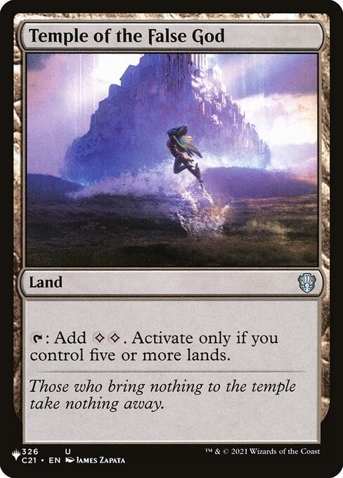 Image for Temple of the False God (C21) (326) [The List Reprints] - Magic: The Gathering
