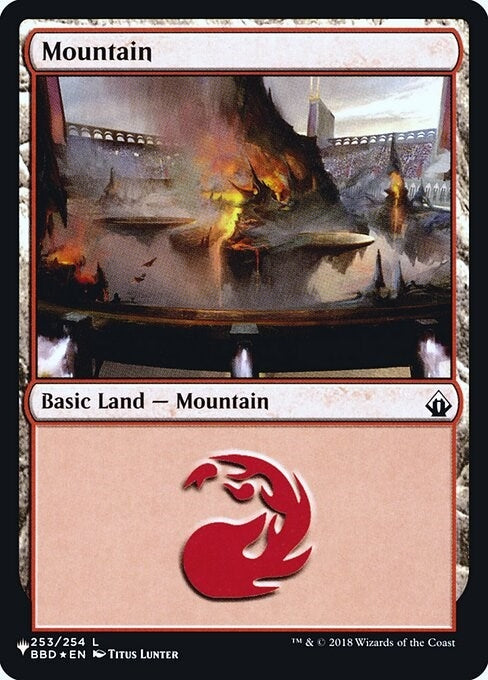 Image for Mountain (BBD) (253) [The List Reprints] - Magic: The Gathering