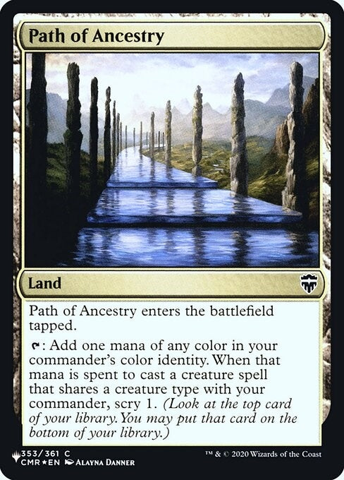 Image for Path of Ancestry (CMR) (353) [The List Reprints] - Magic: The Gathering