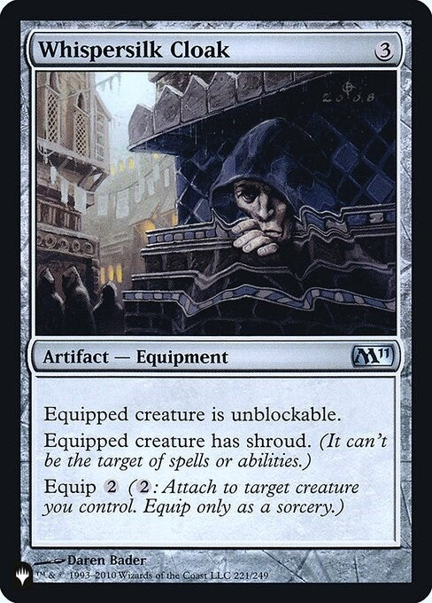 Image for Whispersilk Cloak (M11) (221) [The List Reprints] - Magic: The Gathering