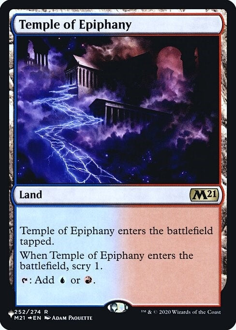 Image for Temple of Epiphany (252) [The List Reprints] - Magic: The Gathering
