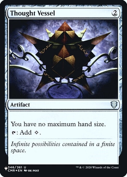 Image for Thought Vessel (CMR) (346) [The List Reprints] - Magic: The Gathering