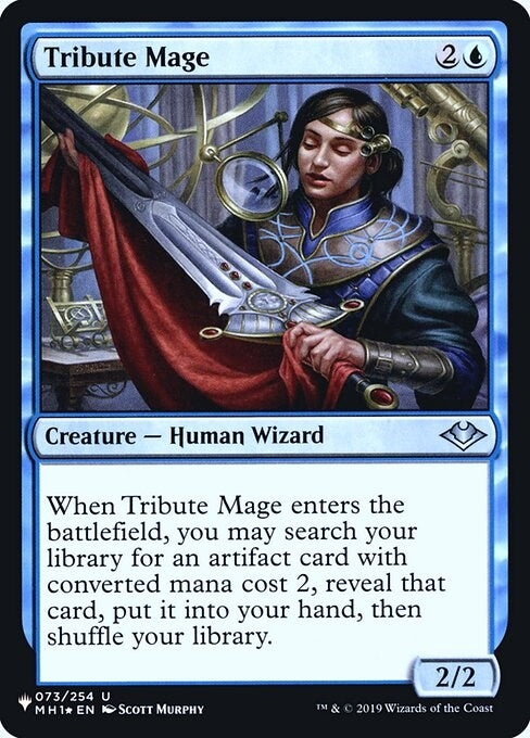 Image for Tribute Mage (73) [The List Reprints] - Magic: The Gathering